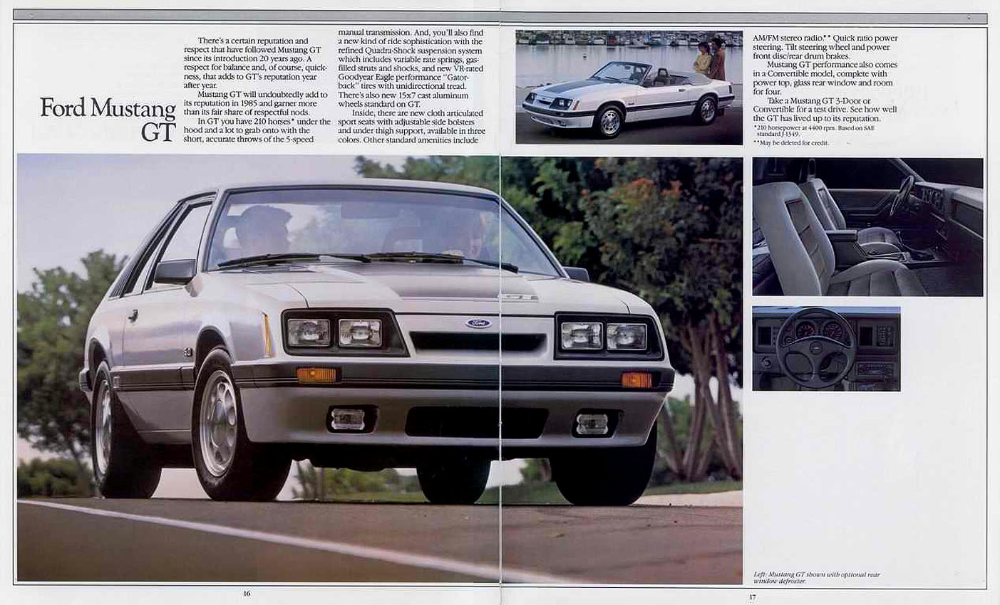 1985 Ford Mustang SVO Brochure Page 8